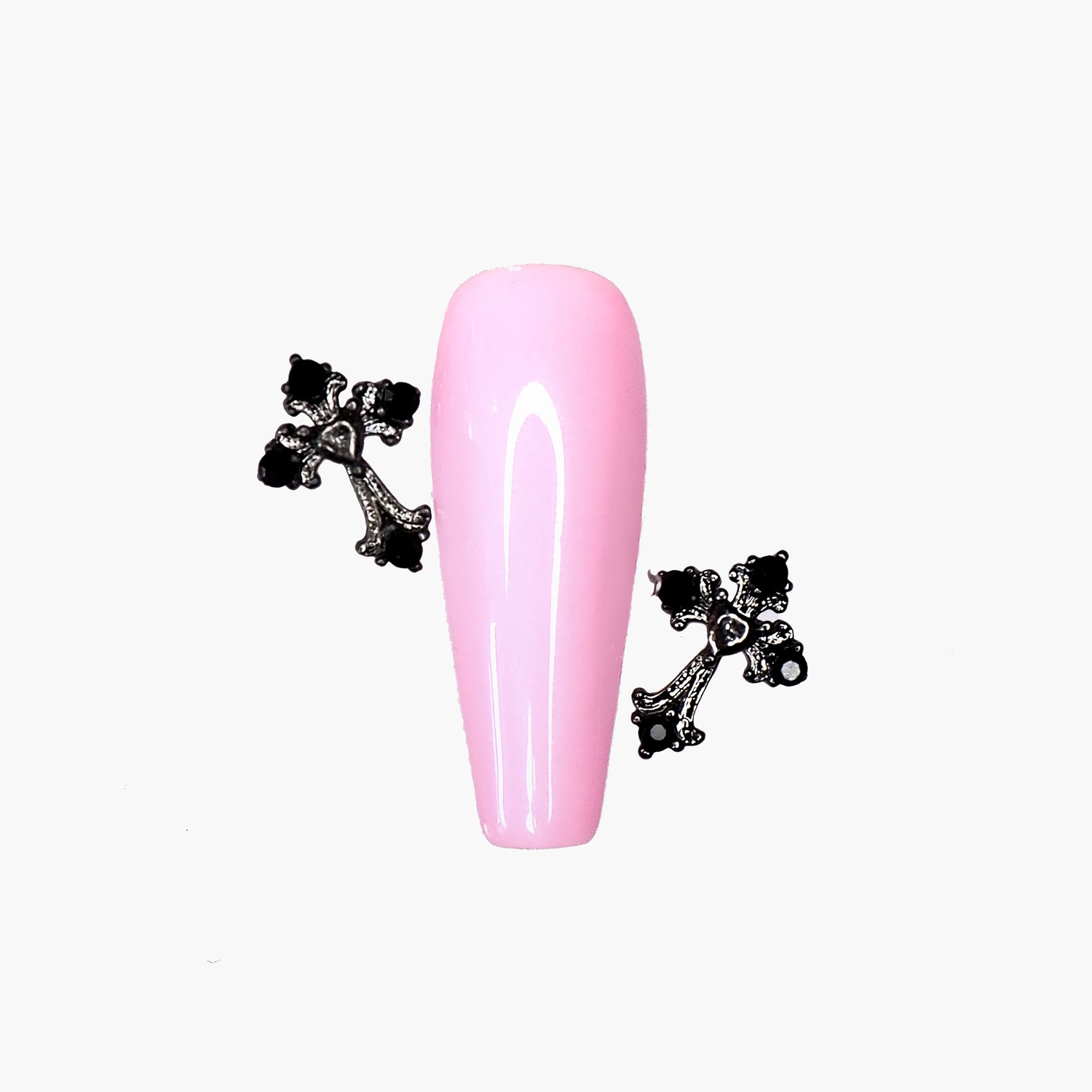 Nail decoration, Gothic Cross 1 2pcs
