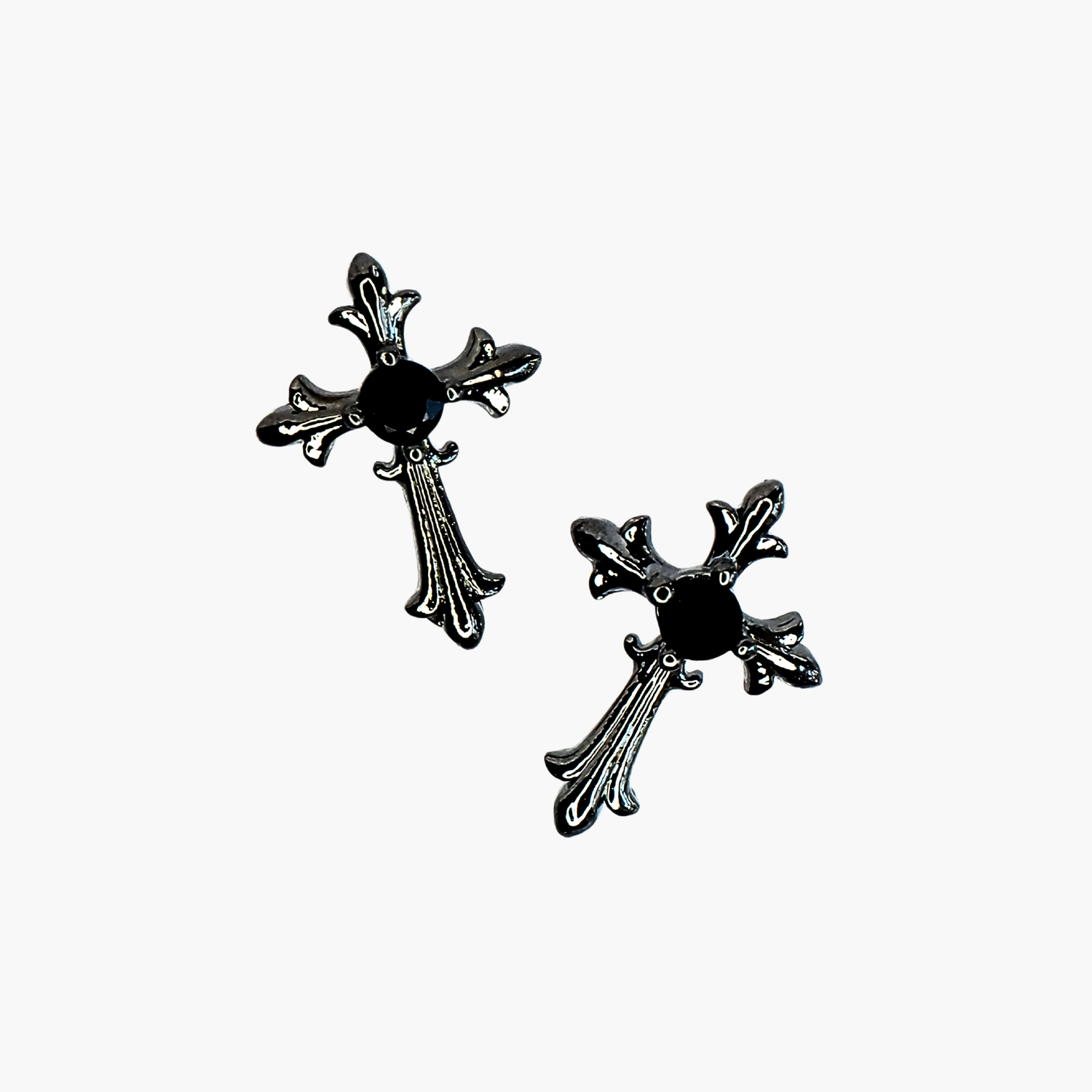 Nail decoration, Gothic Cross 4 2 pcs