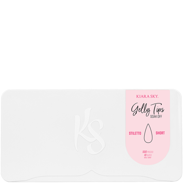 Kiara Sky Gelly Tips Kokokynnen Tipit, Short Stiletto 500 kpl