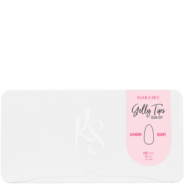 Kiara Sky Gelly Tips Kokokynnen Tipit, Short Almond 500 kpl
