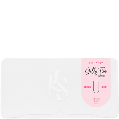 Kiara Sky Gelly Tips Kokokynnen Tipit, Short Square 500 kpl
