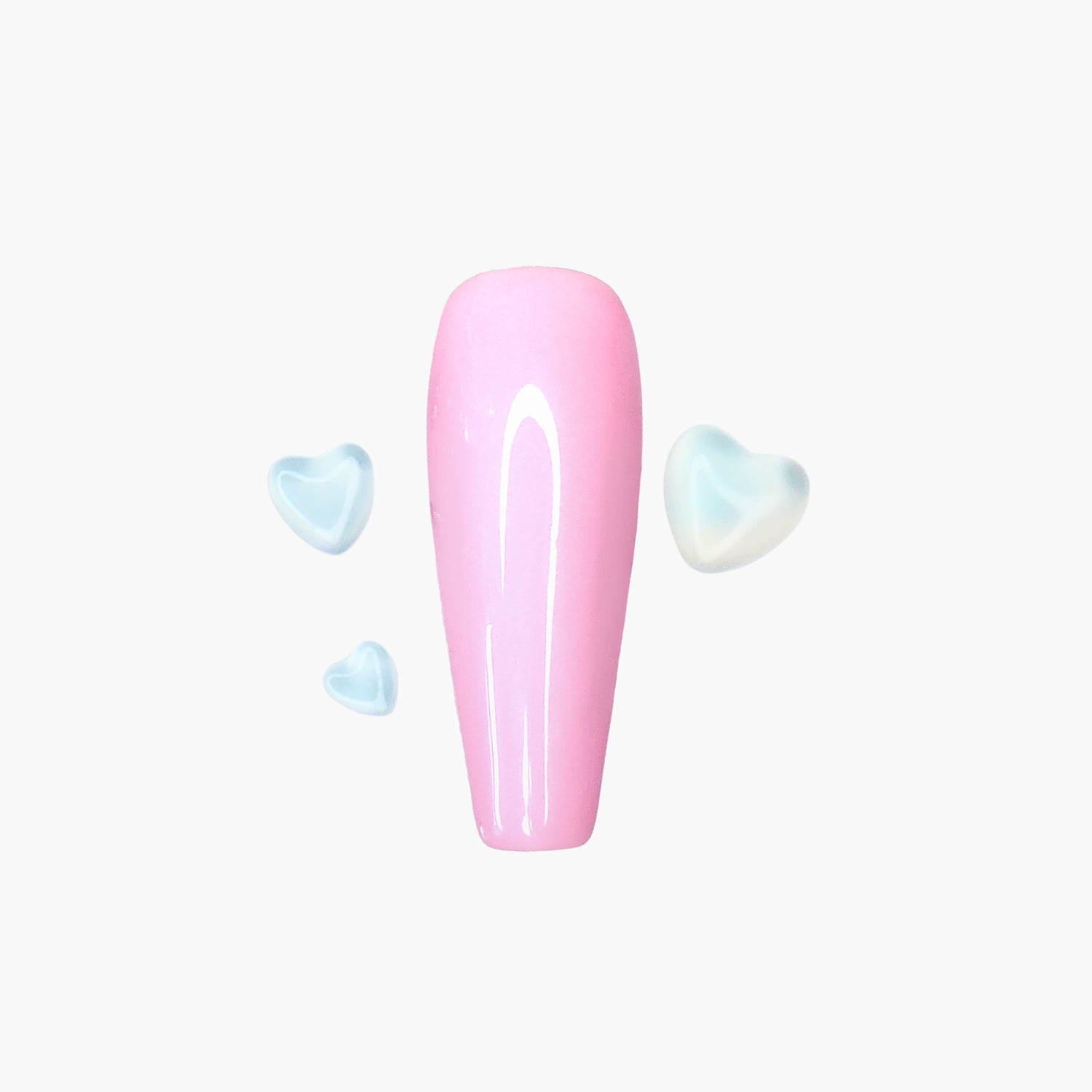 Kynsikoriste, Jelly Hearts Blue Väriä Vaihtava 100 kpl