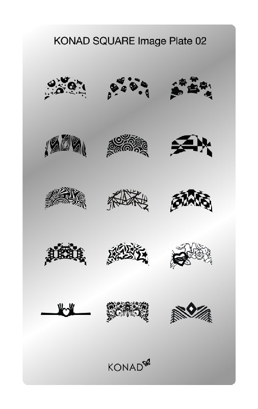Konad Square Image Plate Stamping plate Stamping plate 02