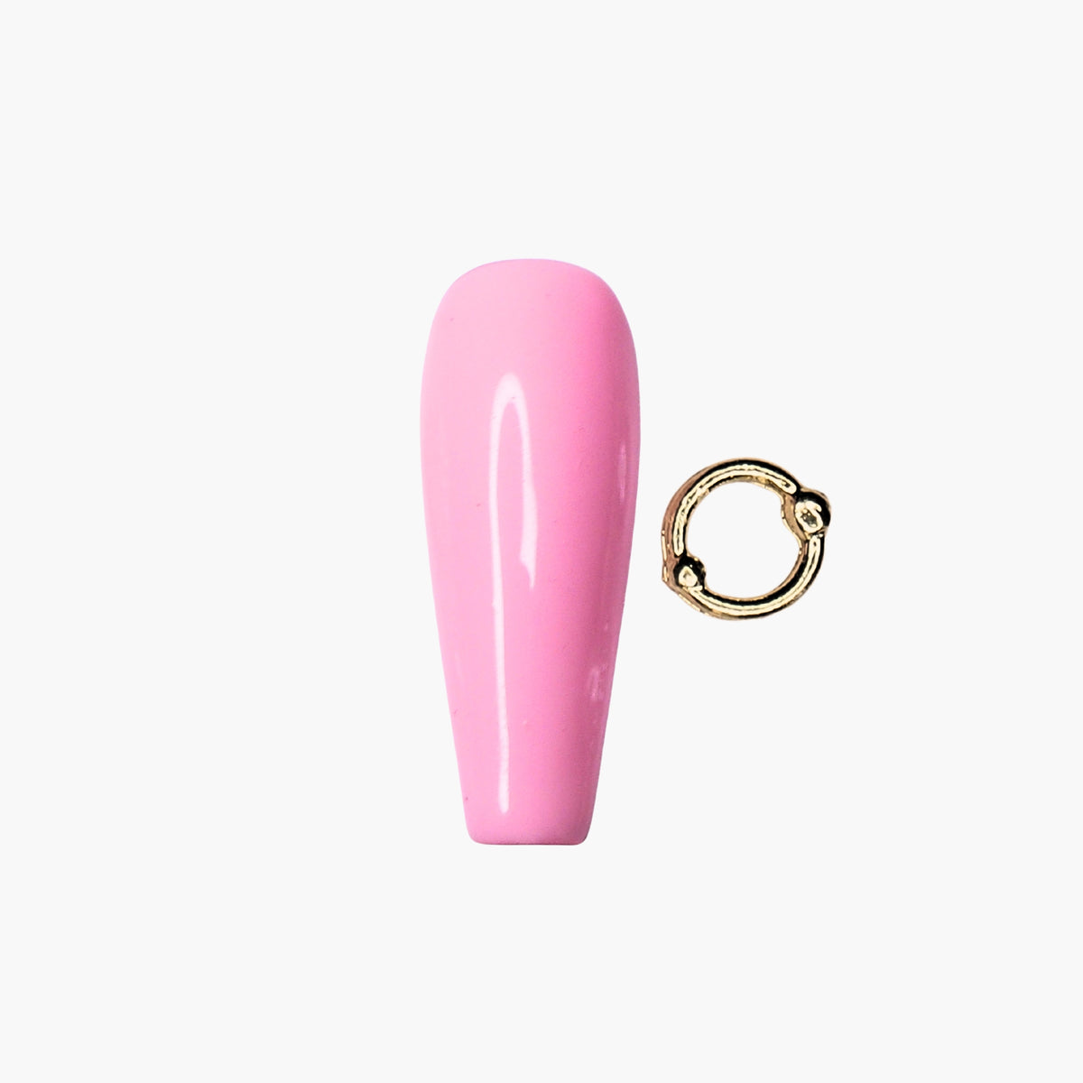 Nail decoration, Closure Ring Large Gold 6 pcs