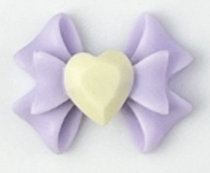 Nail decoration, Bows Lilac 3 pcs