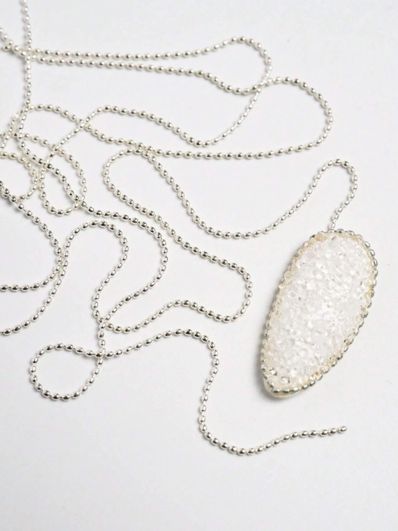 Nail decoration, Chain Silver 100 cm