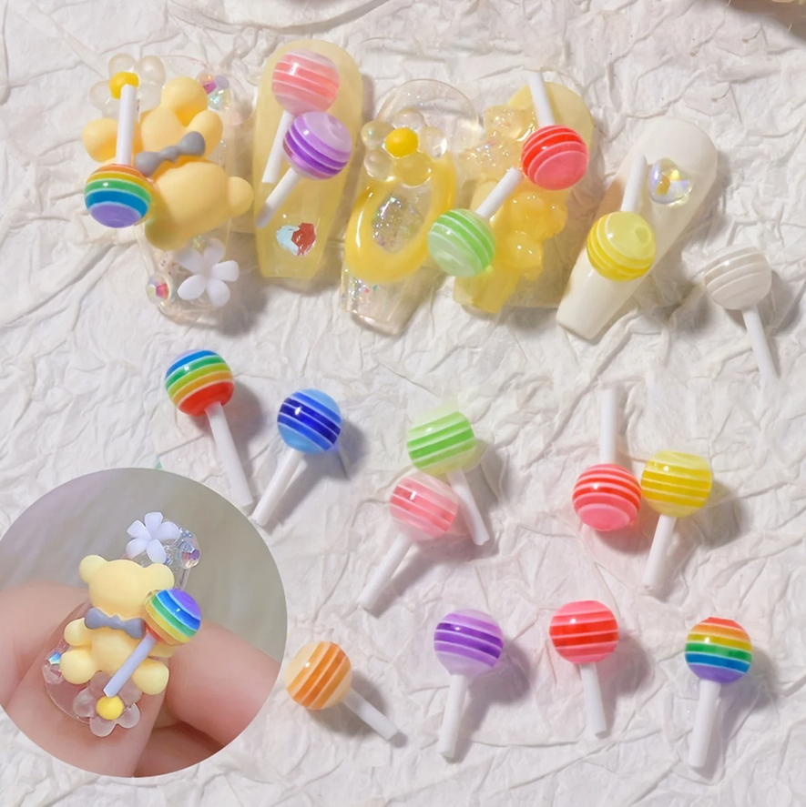Nail Decoration, Lollipop 10pcs