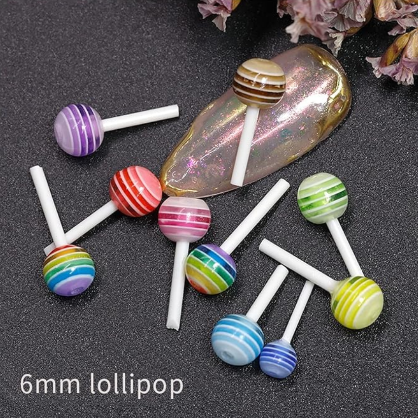 Nail Decoration, Lollipop 10pcs