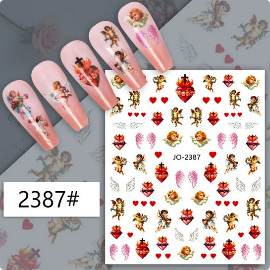 Nail stickers, Holiness Red