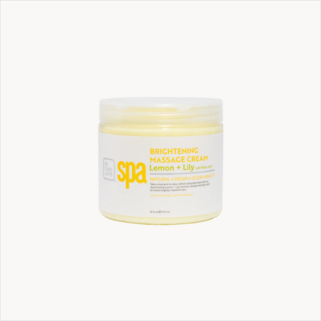 BCL Spa Massage Cream, Lemon + Lily with Kojic Acid