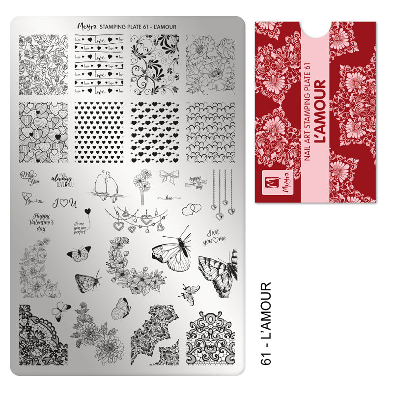 Moyra Stamping Plate, Amour