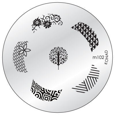 Konad Small Stamping Plate, M102