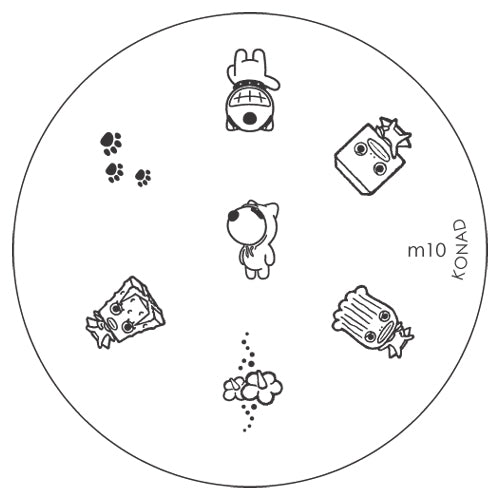 Konad Small Stamping Plate, M10
