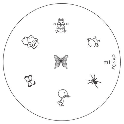 Konad Small Stamping Plate, M1