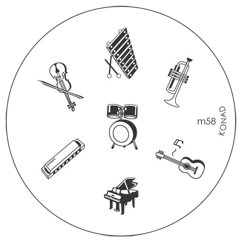 Konad Small Stamping Plate, M58
