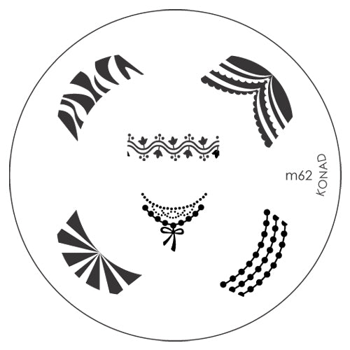 Konad Small Stamping Plate, M62