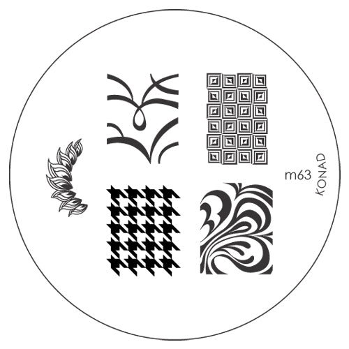 Konad Small Stamping Plate, M63