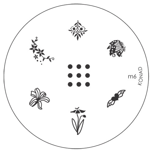 Konad Small Stamping Plate, M6