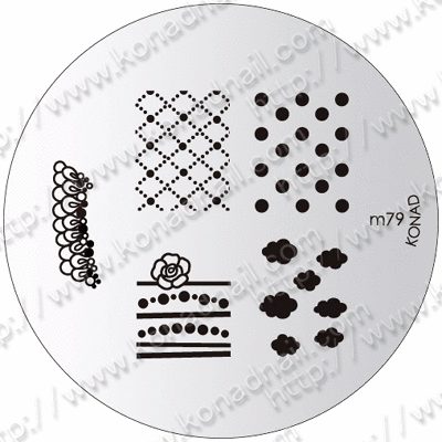 Konad Small Stamping Plate, M79