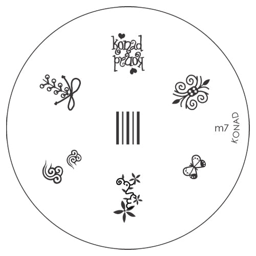 Konad Small Stamping Plate, M7
