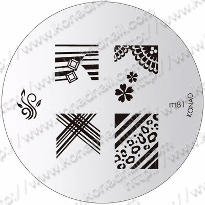 Konad Small Stamping Plate, M81