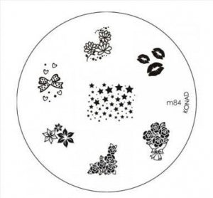 Konad Small Stamping Plate, M84