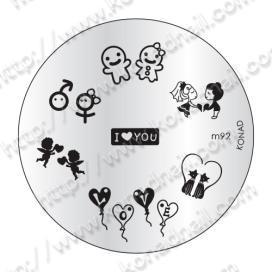 Konad Small Stamping Plate, M92