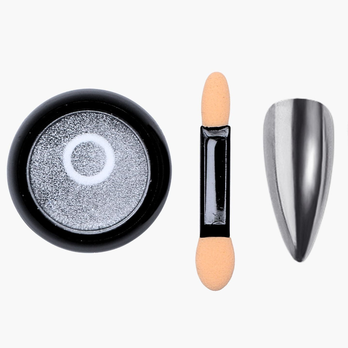 Nailfix Mirror Chrome Pigment, 02 Silver