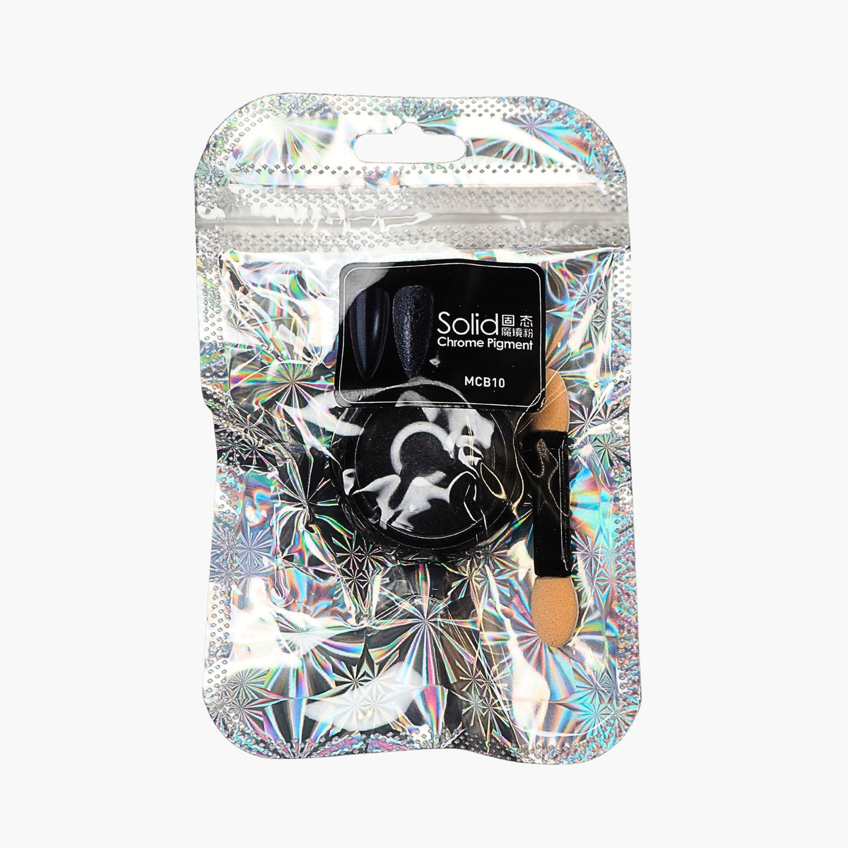 Nailfix Mirror Chrome Pigmentti, 10 Black