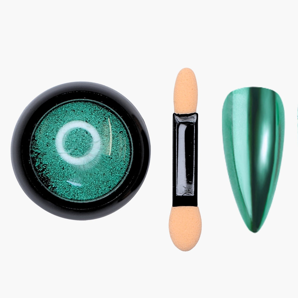 Nailfix Mirror Chrome Pigment, 22 Emerald