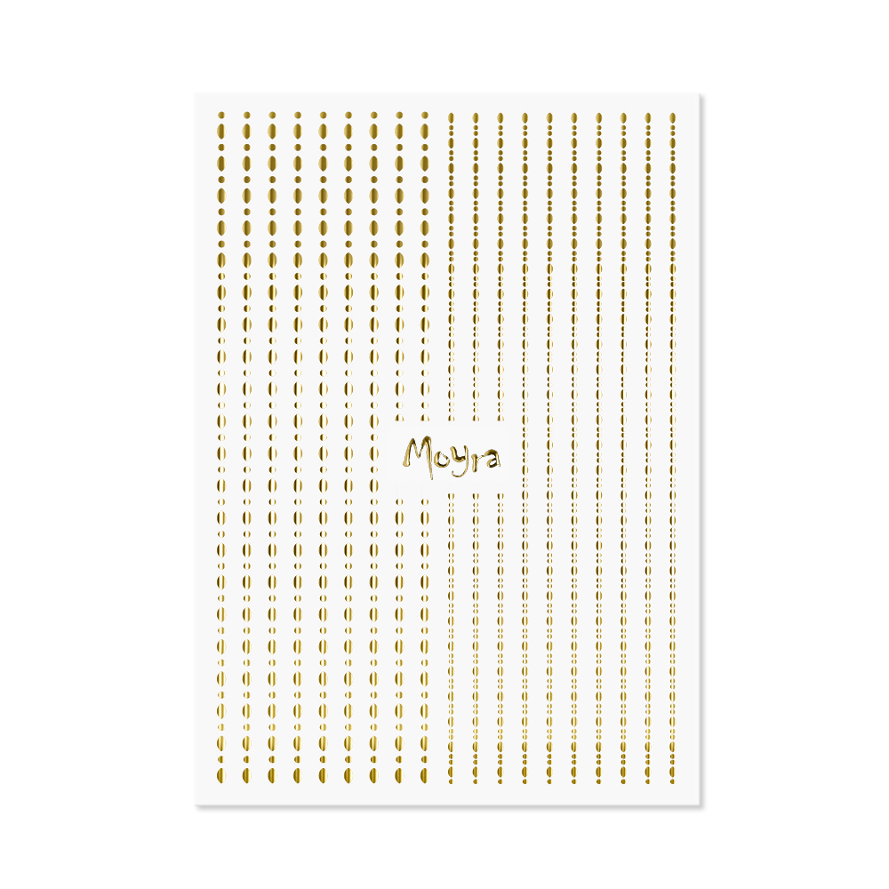 Moyra Nail Art Dots Nail Stickers, Gold