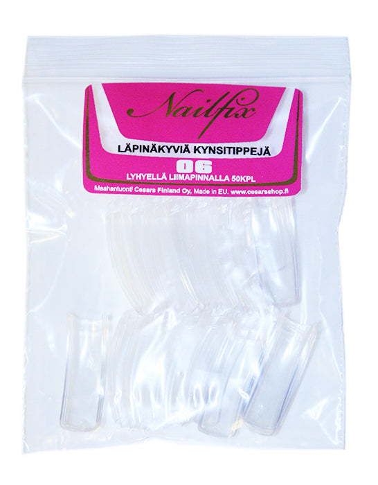 Nailfix Tip Refill Bags Clear 50 pcs