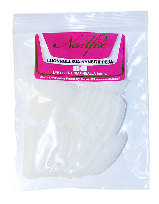 Nailfix Tip Refill Bags Natural 50 pcs