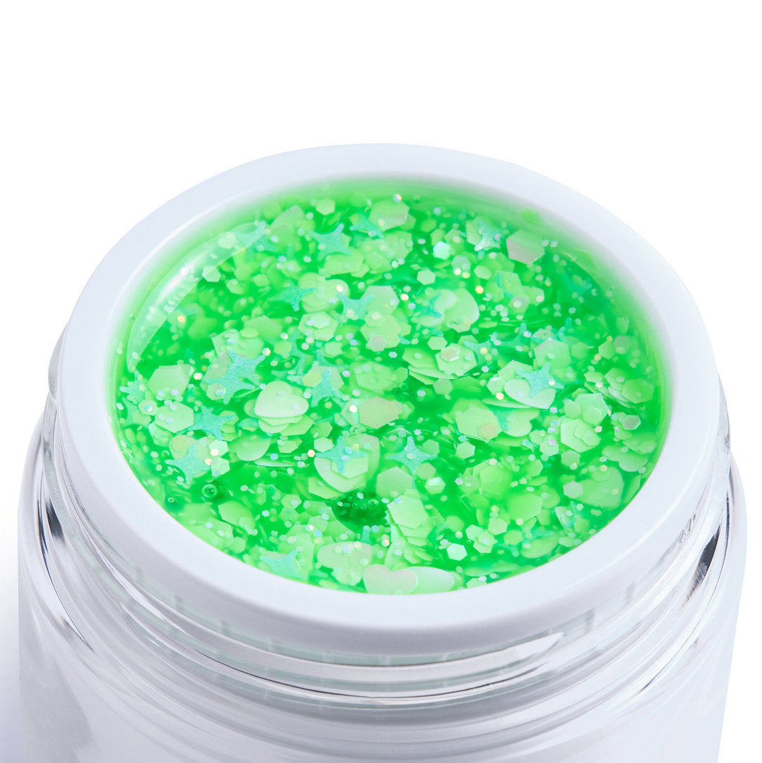 Inveray Macaron Glitter Gel Polish, Pistachio