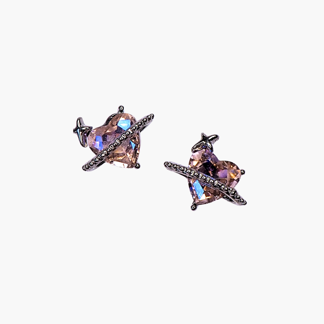 Nail Decoration, Planet Heart 1pc