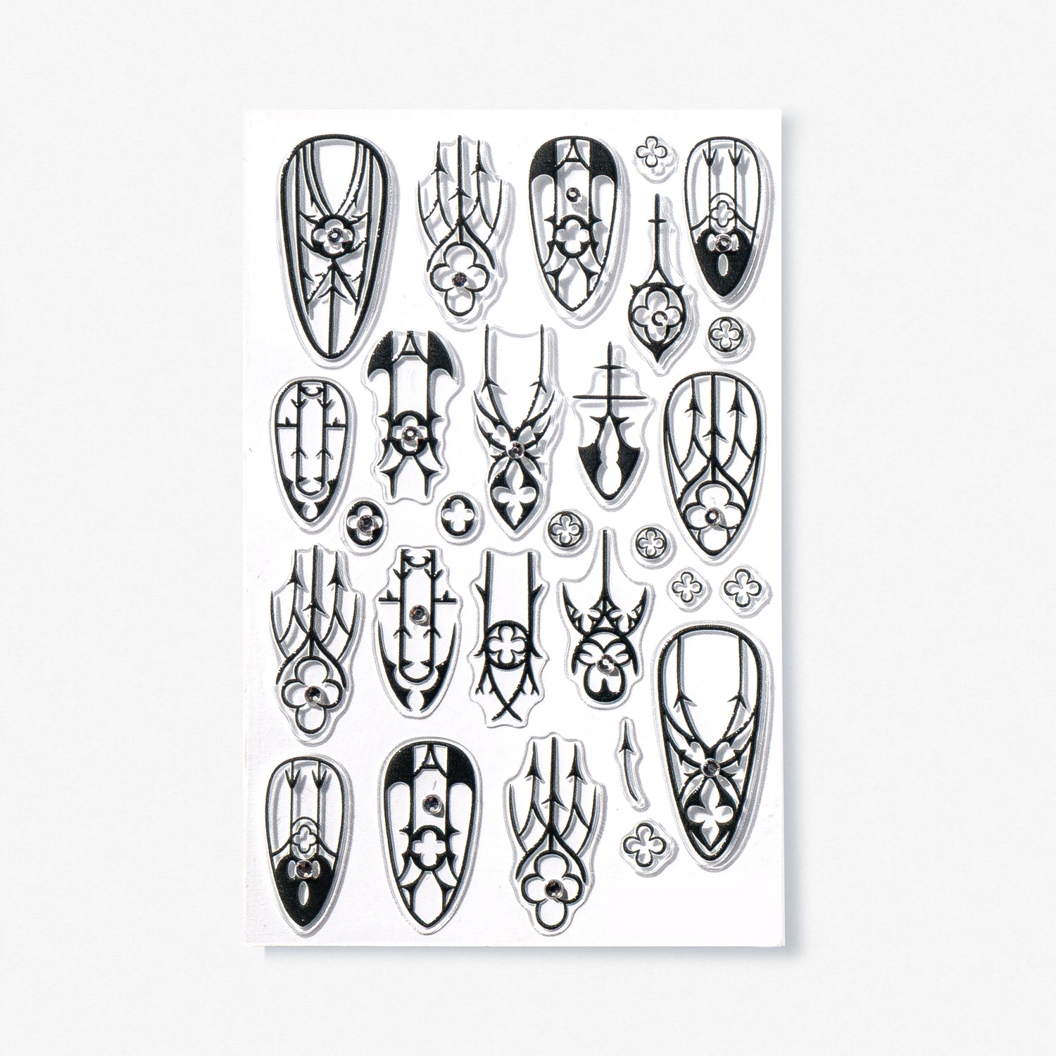 Nail stickers, Gothic