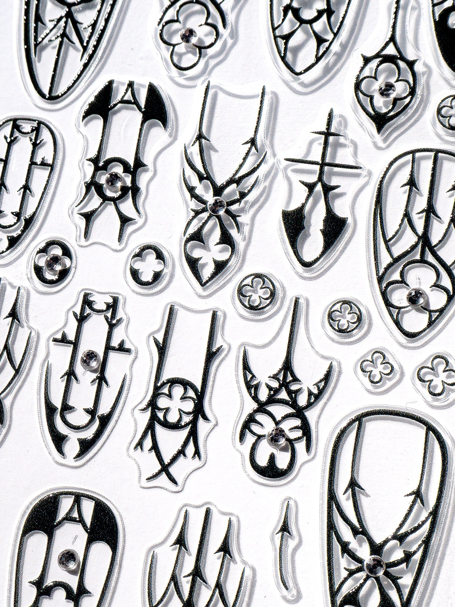 Nail stickers, Gothic
