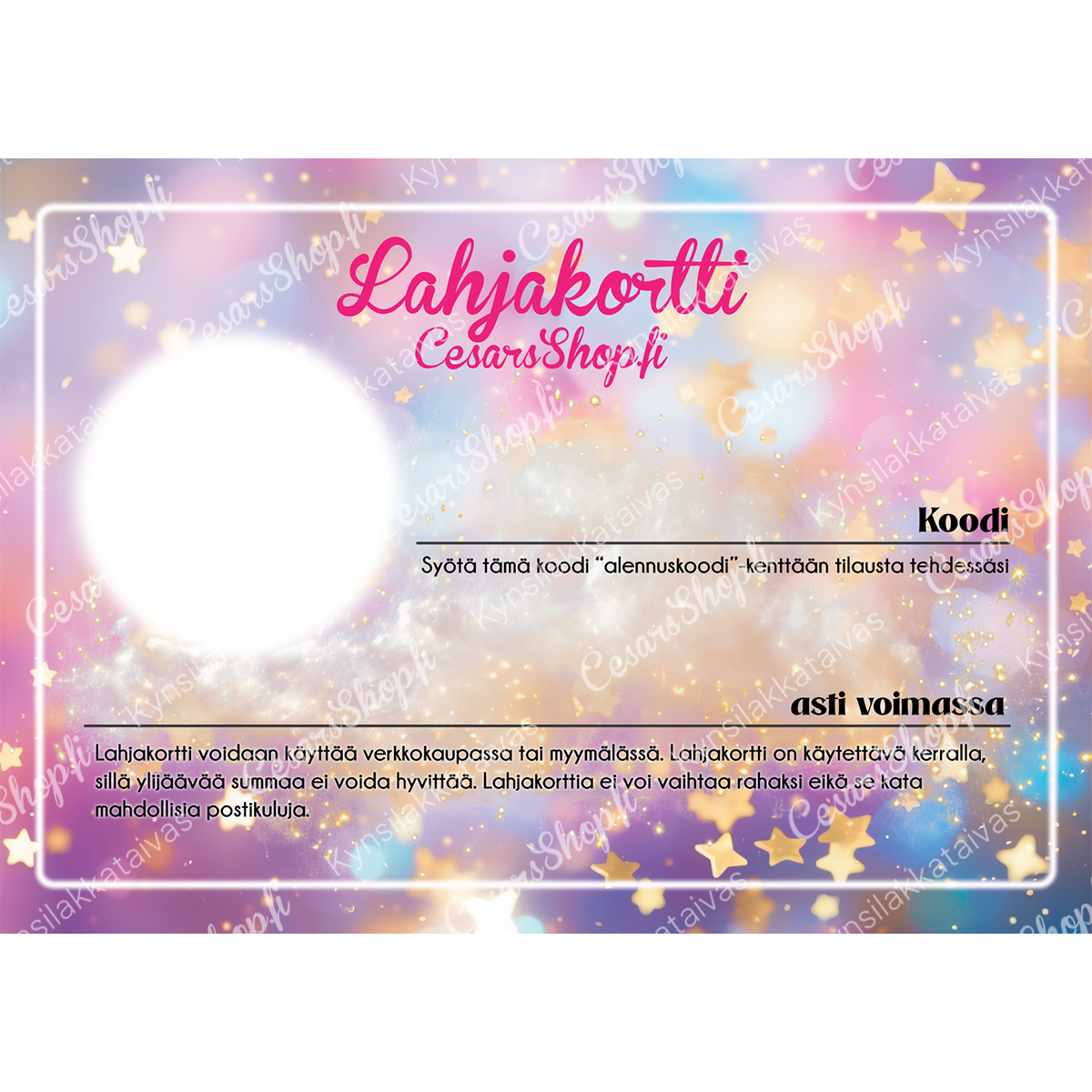 Gift card in the mail