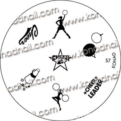 Konad Small Stamping Plate, S7