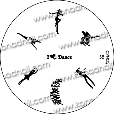 Konad Small Stamping Plate, S8