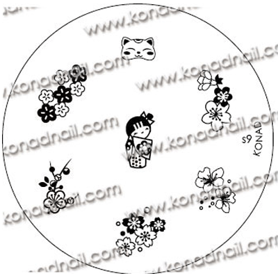 Konad Small Stamping Plate, S9