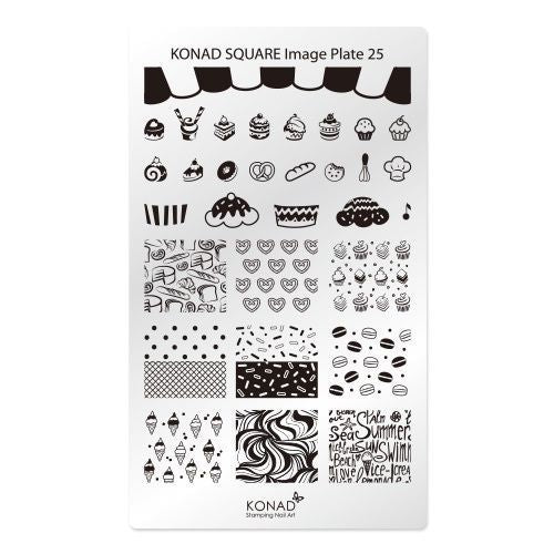 Konad Square Image Plate Stamping plate 25