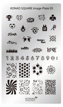 Konad Square Image Plate Stamping plate Stamping plate 05