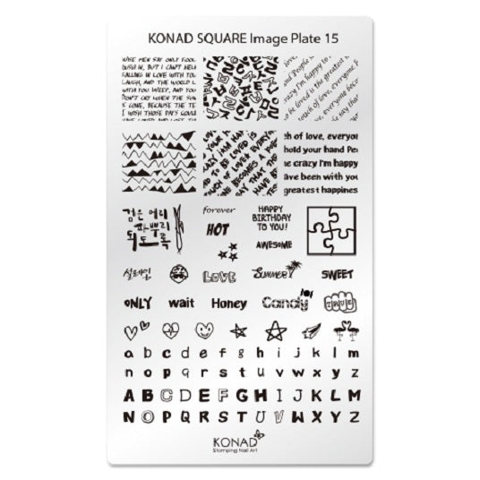 Konad Square Image Plate Stamping plate 15