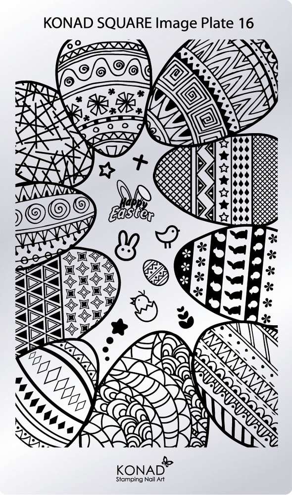 Konad Square Image Plate Stamping plate 16