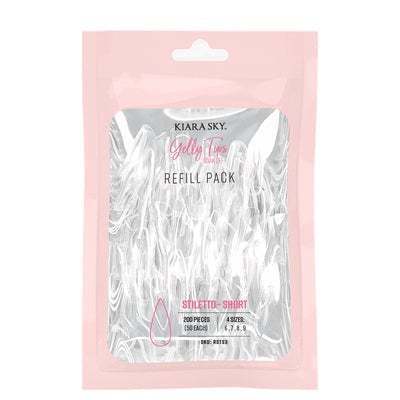 Kiara Sky Gelly Tips Täyttöpussi, Short Stiletto