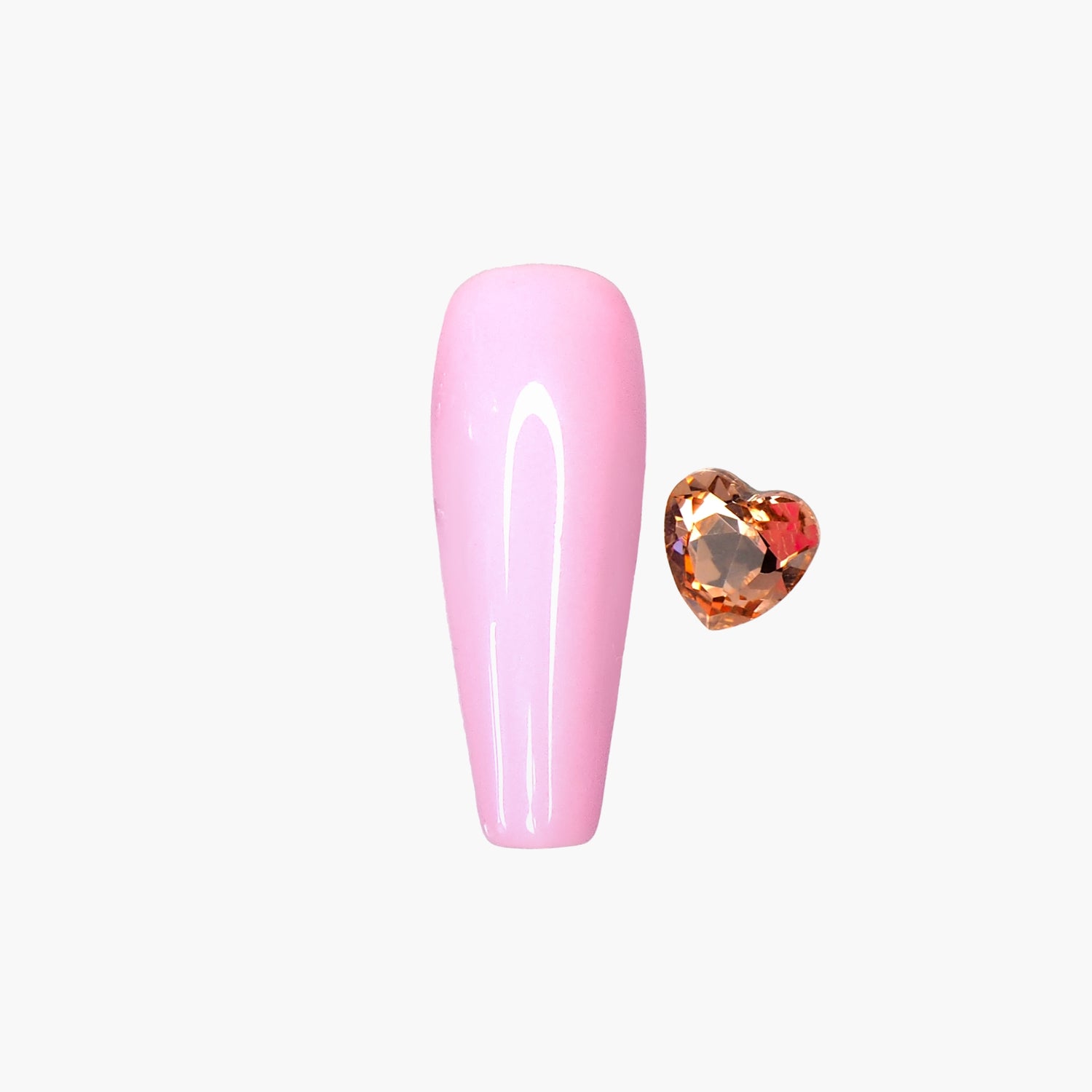 Sydänkristallit Lt. Peach 10 kpl *Poistuva*