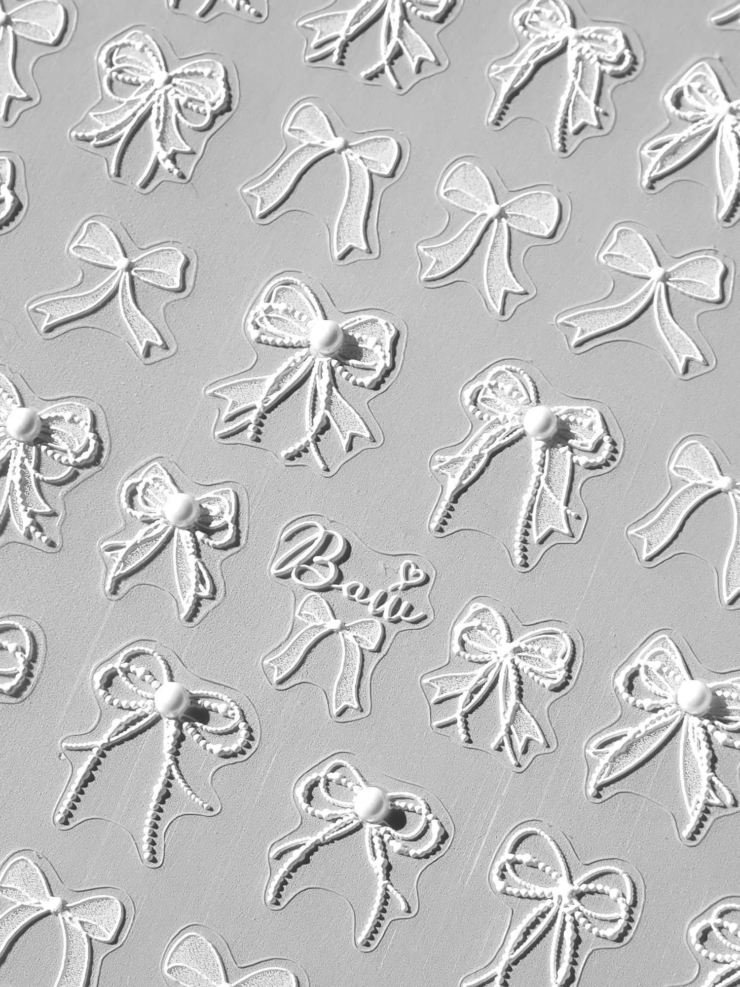 TOMONI Nail Stickers, Lace Bows