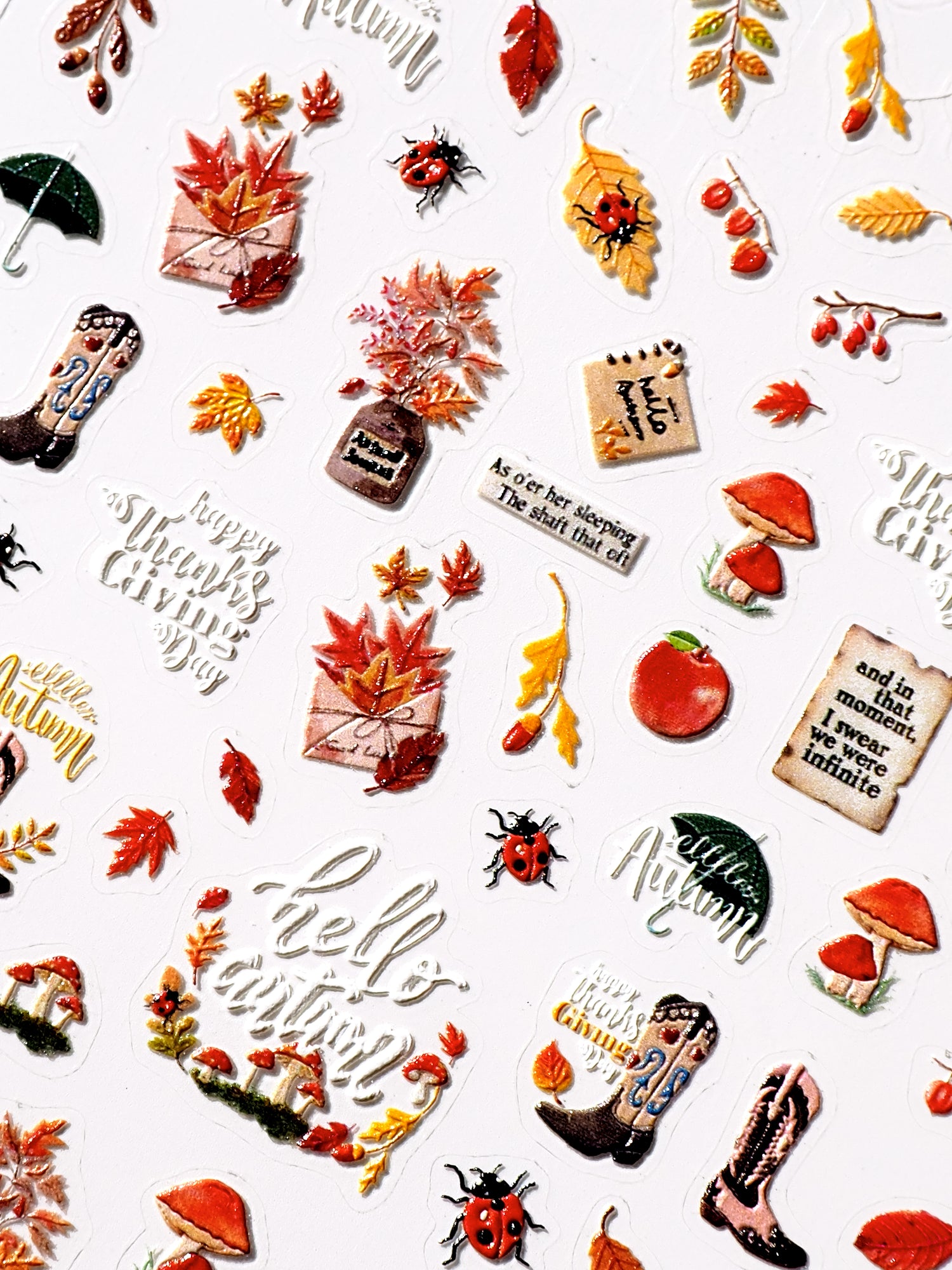 TOMONI Nail stickers, Hello Autumn
