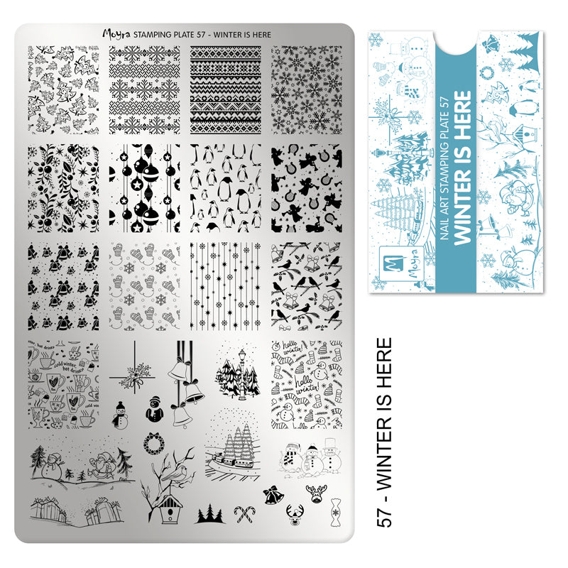 Moyra Stamping plate, Winter is here